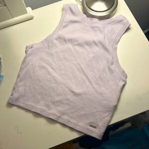 Hollister cropped purple top